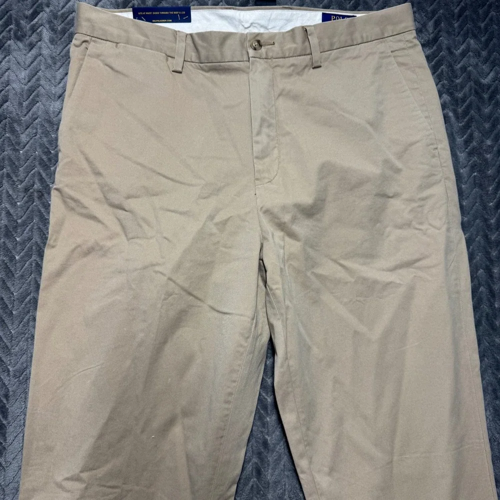Polo Ralph Lauren Chino Pants 36x32 Khaki NWT Stretch Classic Fit (2104)